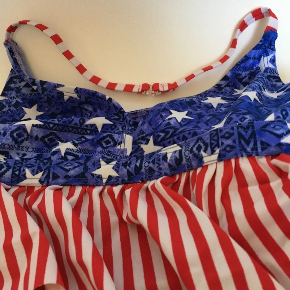 FINAL MARKDOWN Girls wonder nation swim suit top xl 14/16